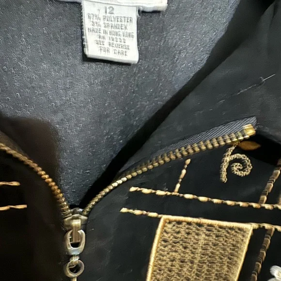 PERFECT for FALL ZIP FRONT JACKET SIZE: 12 #Z - Picture 5 of 9